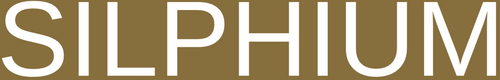 The word 'SILPHIUM' in white on a brown background